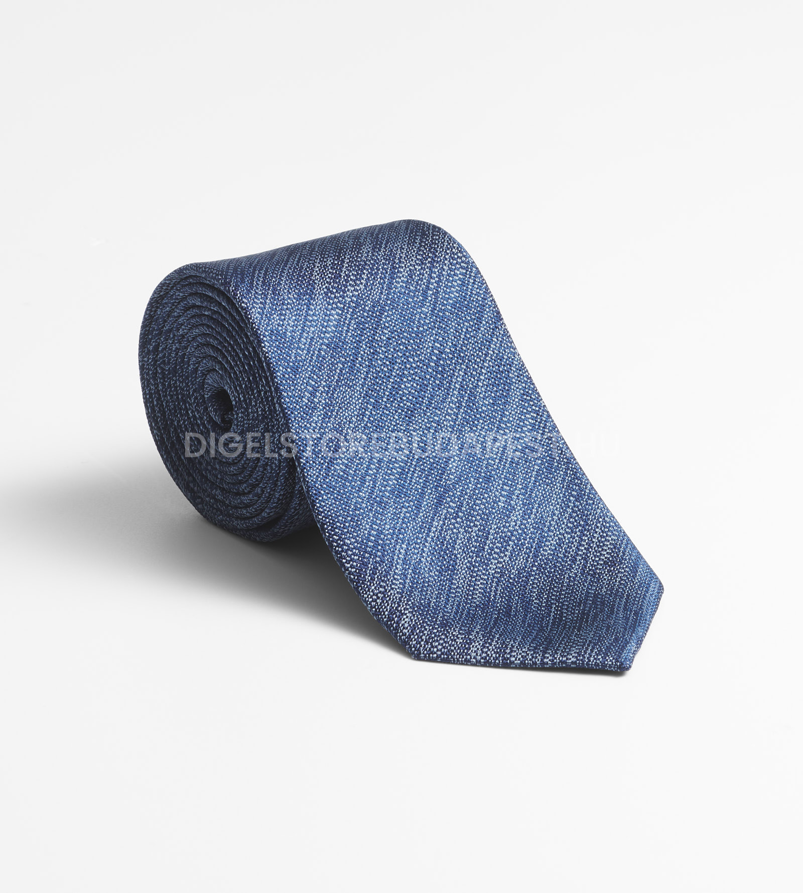 DIGEL kék aprómintás tiszta selyem nyakkendő-divo-1229001-20-01