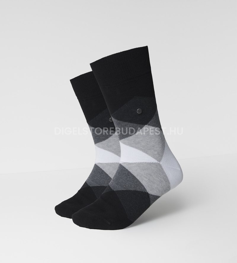 burlington-fekete-kockas-zokni-20942-3002-01