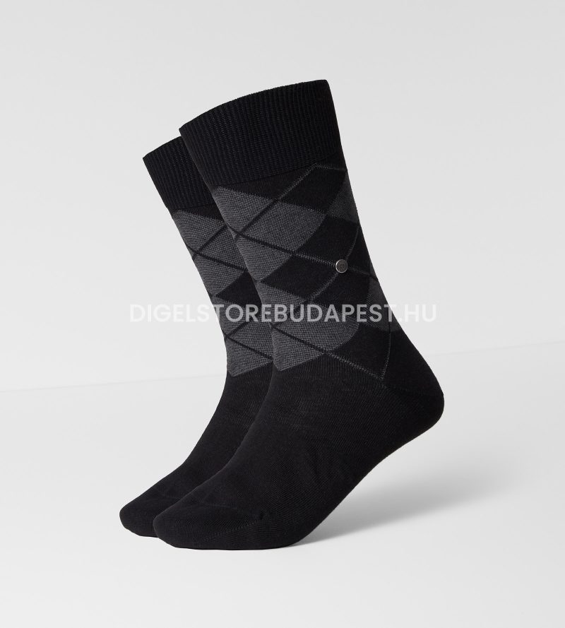 burlington-fekete-kockas-zokni-21060-3000-01
