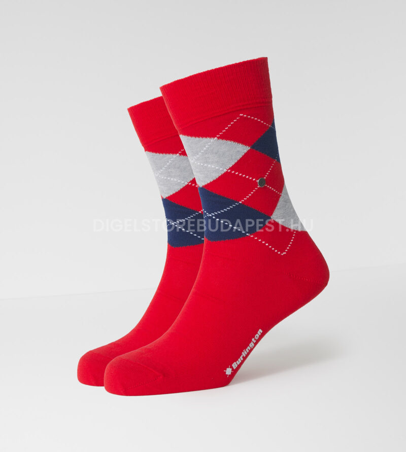 burlington-piros-kockas-zokni-21090-8074-01