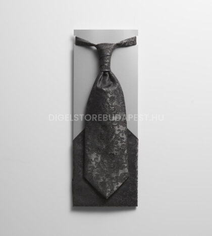 selyemfenyu antracitszurke barokk mintas francia nyakkendo diszzsebkendovel loy 1008913 42 01
