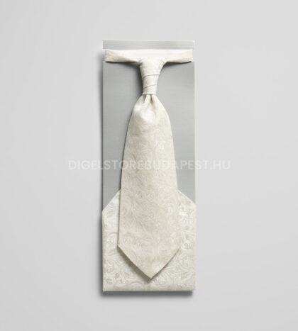selyemfenyu ekru barokk mintas francia nyakkendo diszzsebkendovel loy 1008908 78 01