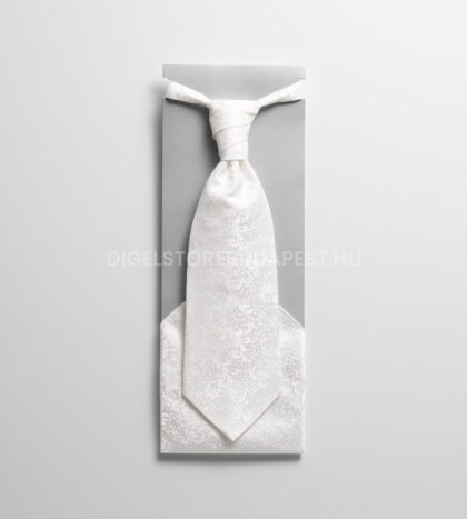 selyemfenyu feher barokk mintas francia nyakkendo diszzsebkendovel loy 1008912 88 01