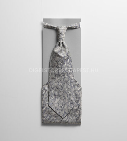 szurke barokk mintas francia nyakkendo diszzsebkendovel loy 1008915 46 01